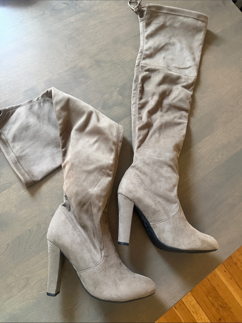 Steve Madden suede over the knee boots size 8